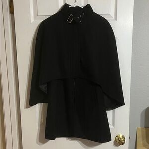 Tobi Black Cape Jacket